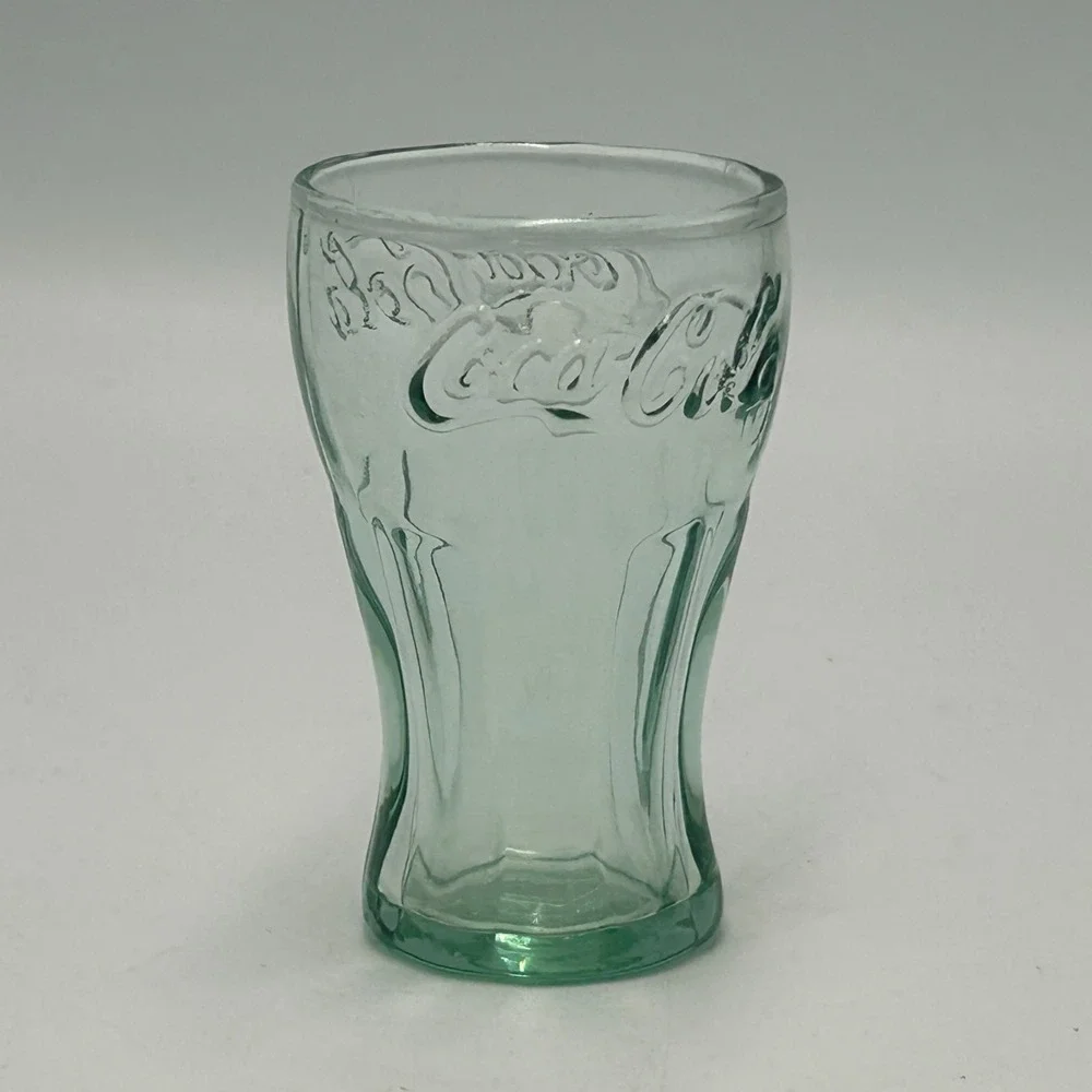 Libbey Coke Coca-Cola Mini Green Shot Glass 2.25oz / 3 Inch Single Glass Vintage